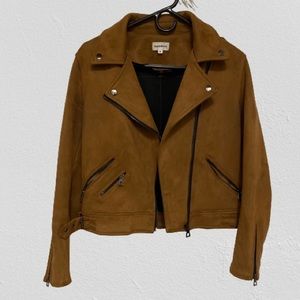 Superdown/ Revolve Suede Jacket in Brown
